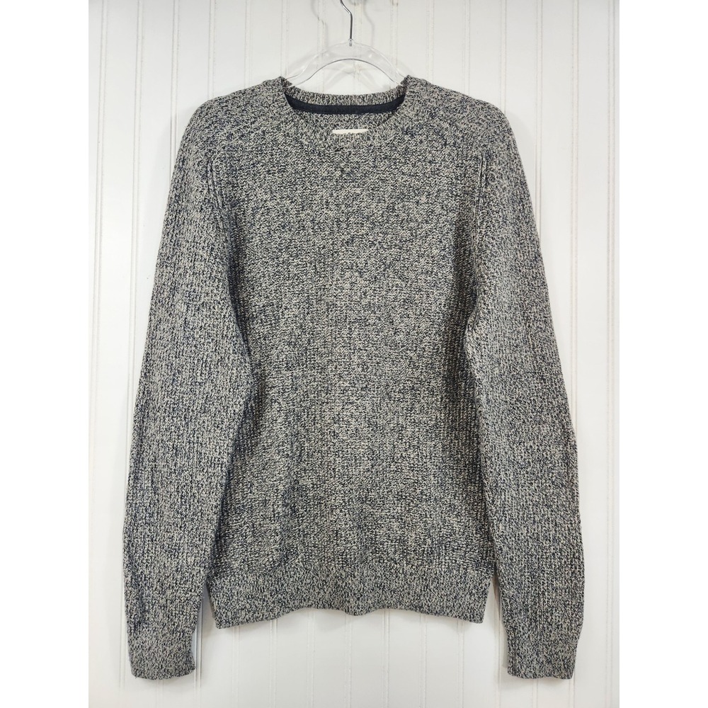 Fat‎ Face Mens Crew Neck Sweater Medium Oatmeal Marl Cotton Wool Blend Pullover